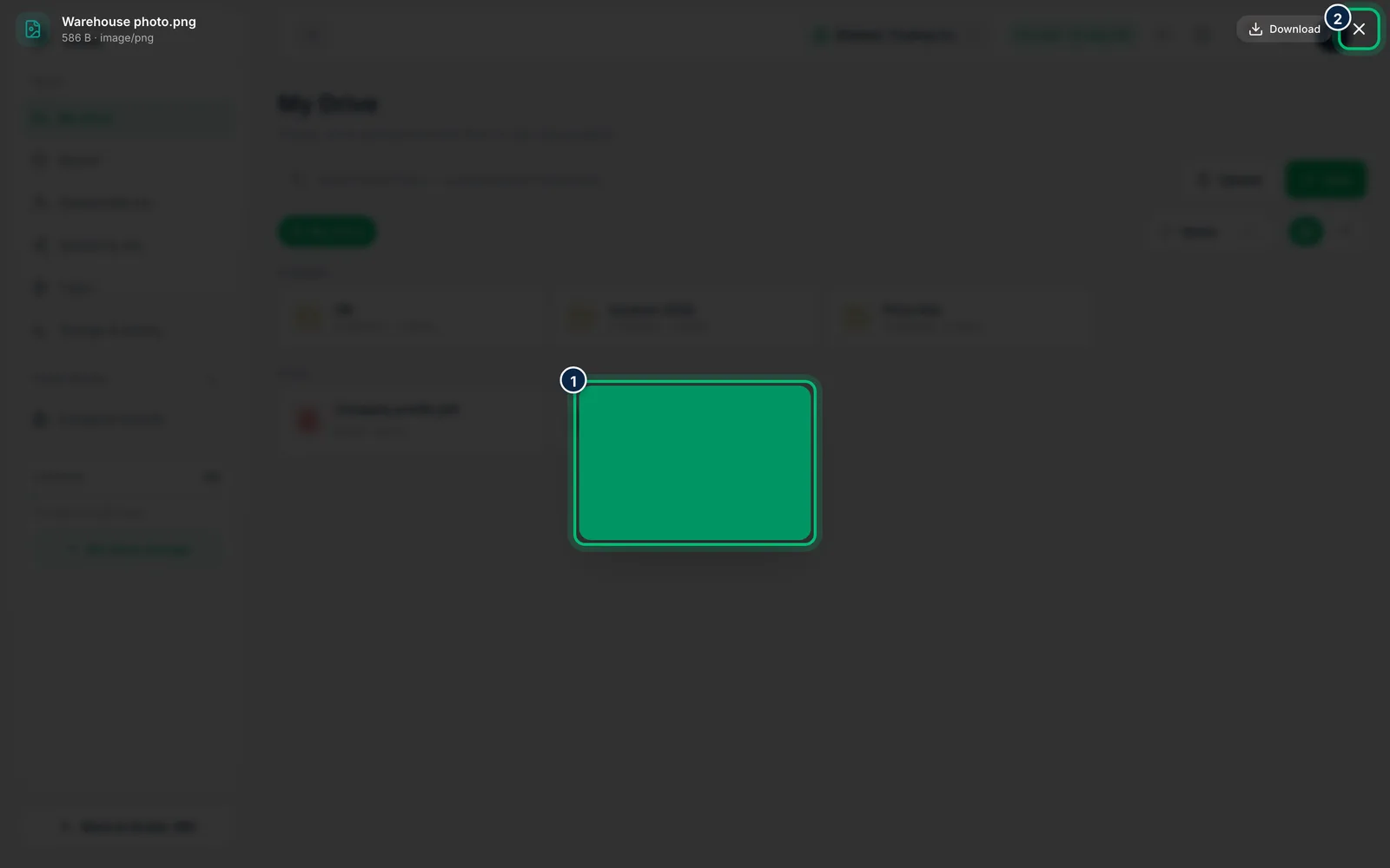 Scalar360 screen: Preview a file