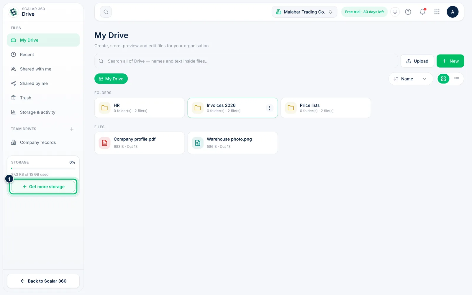 Scalar360 screen: Add more storage
