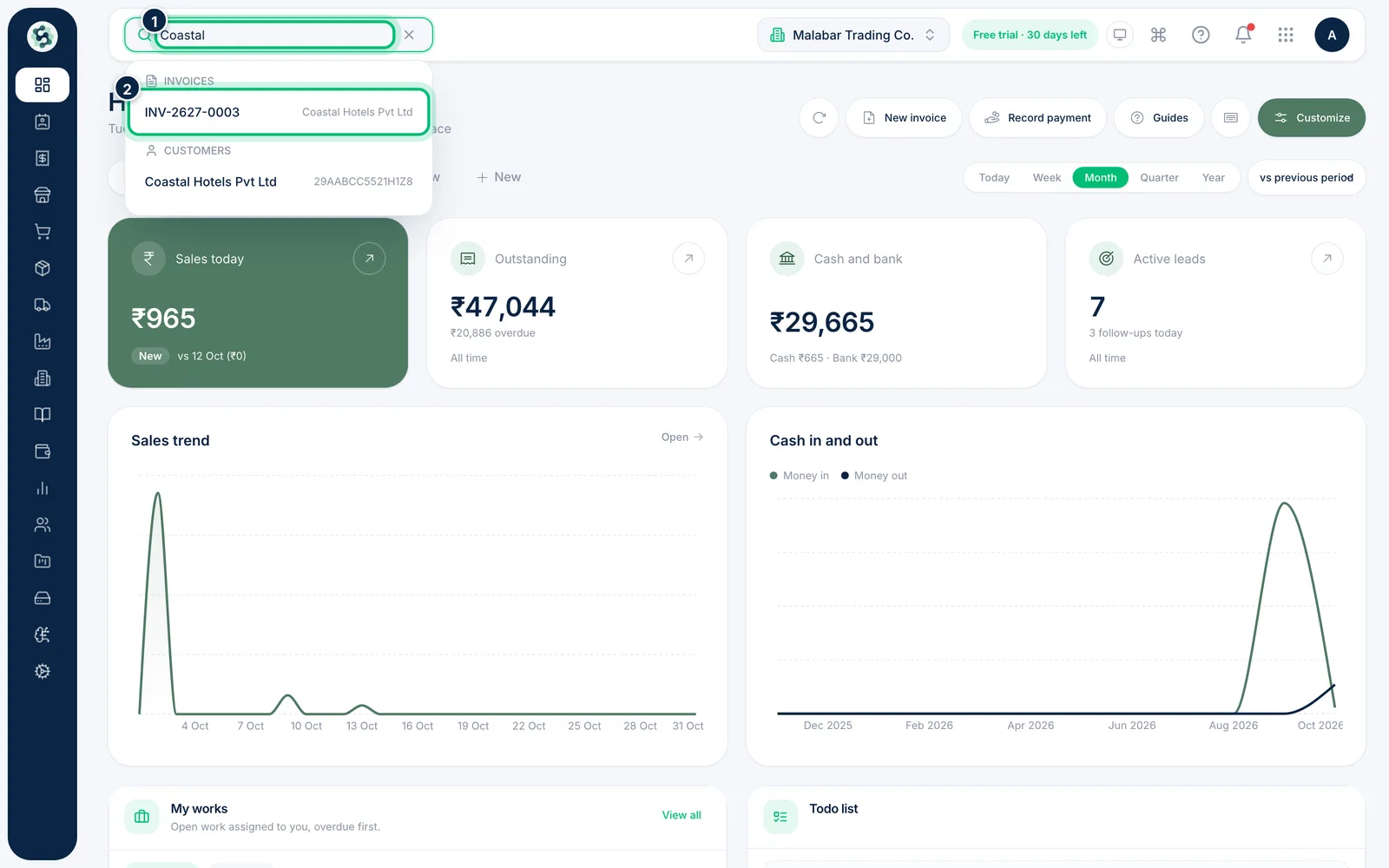 Scalar360 screen: Search for anything