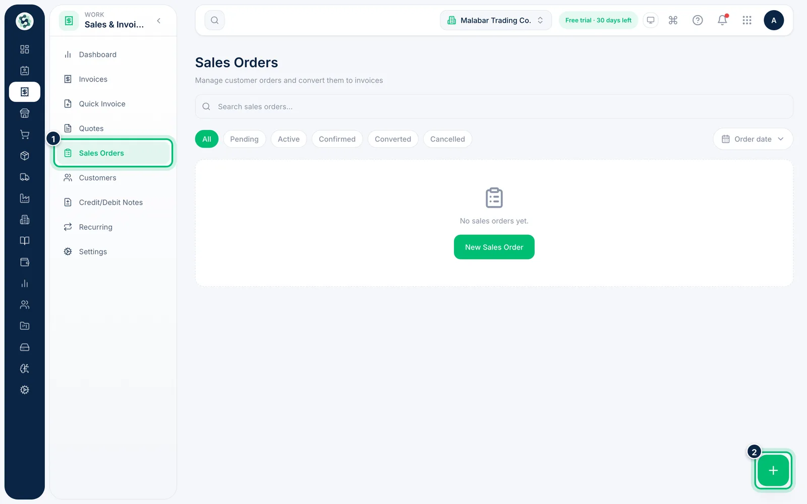 Scalar360 screen: Open Sales Orders